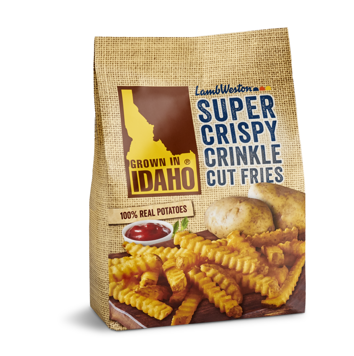 super crispy crinkle cut fries grown in idaho