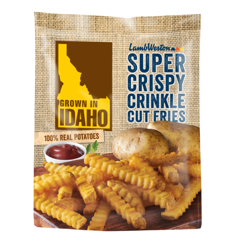 super crispy crinkle cut fries grown in idaho