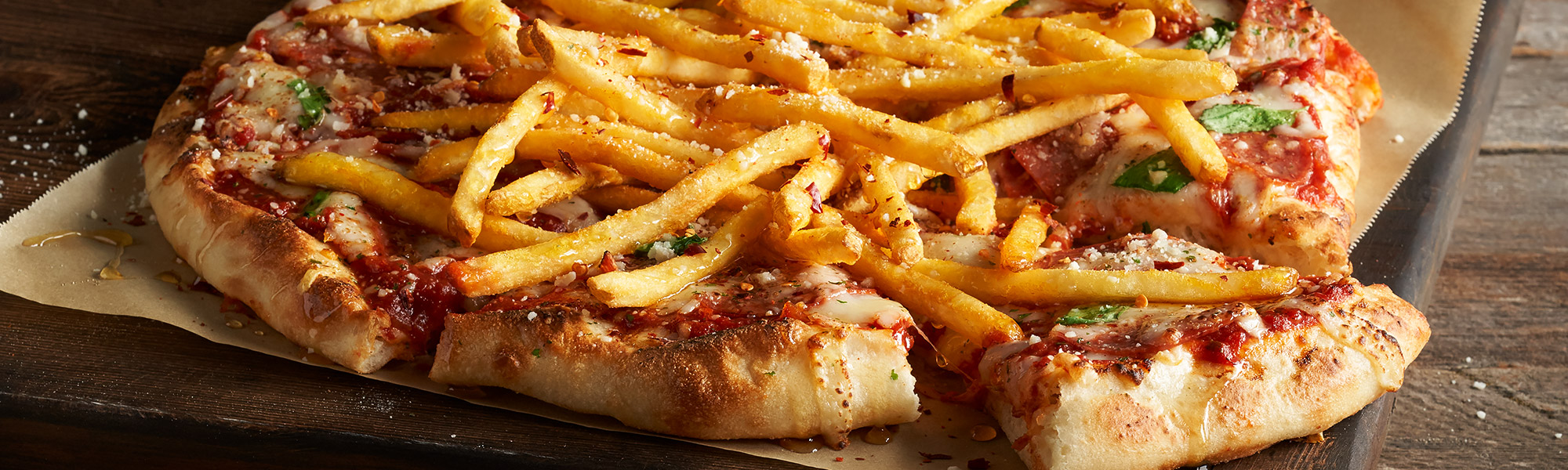 Old School Pizza with Fries - Grown in Idaho®