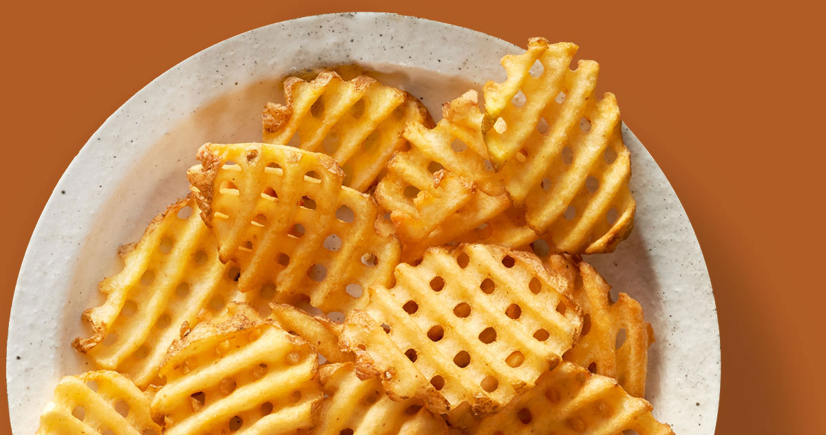waffle cut fries grown in idaho