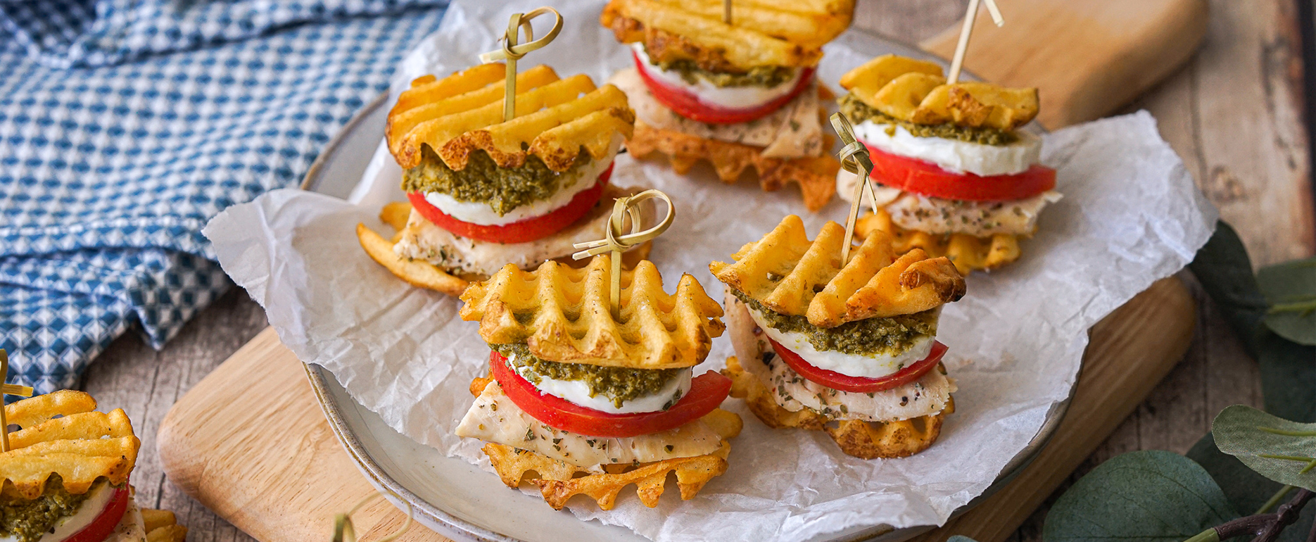 Mini Chicken Caprese Sliders - Grown in Idaho®